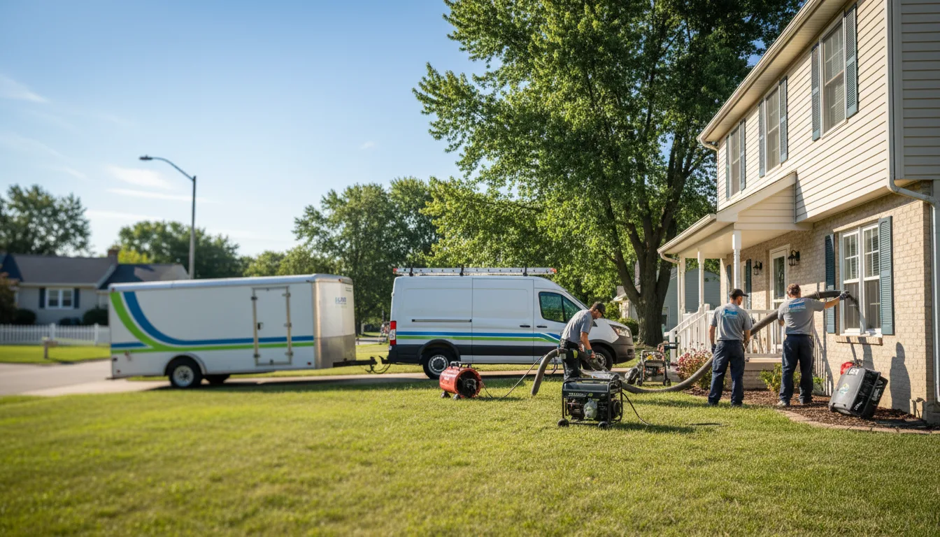 Flooded Basement Restoration And Cleanup With Repair in Morley, MI near me